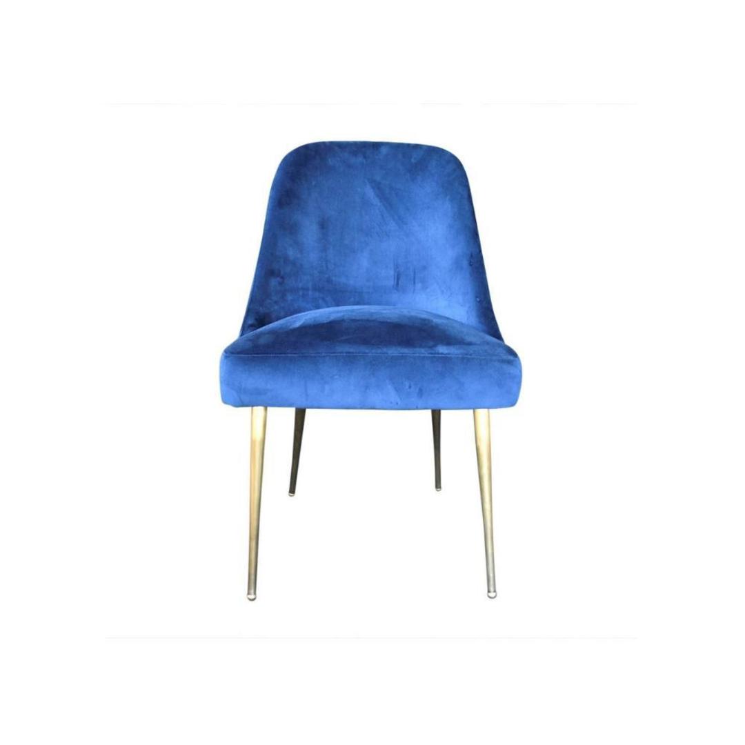 Seville Velvet Dining Chair Midnight Blue image 0